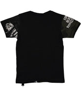 Tricou bumbac, Beneti, negru, baieti